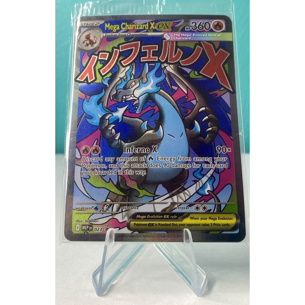 SEALED Mega Charizard X ex #23 & Oricorio ex UPC Phantasnal Flames Promo NEW
